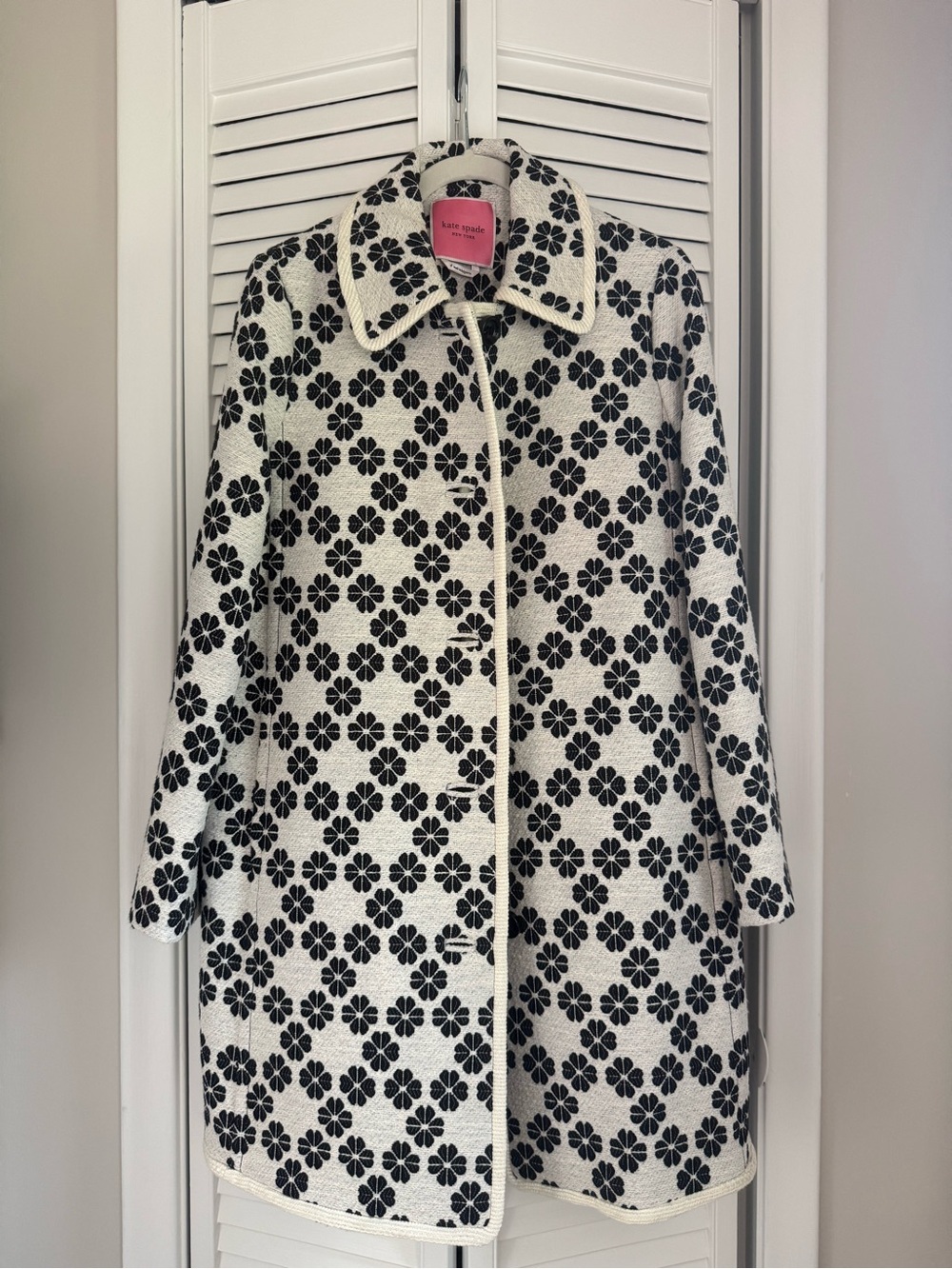 kate spade new york spade flower tweed jacket
